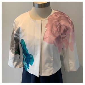 FLORAL Cropped Jacket